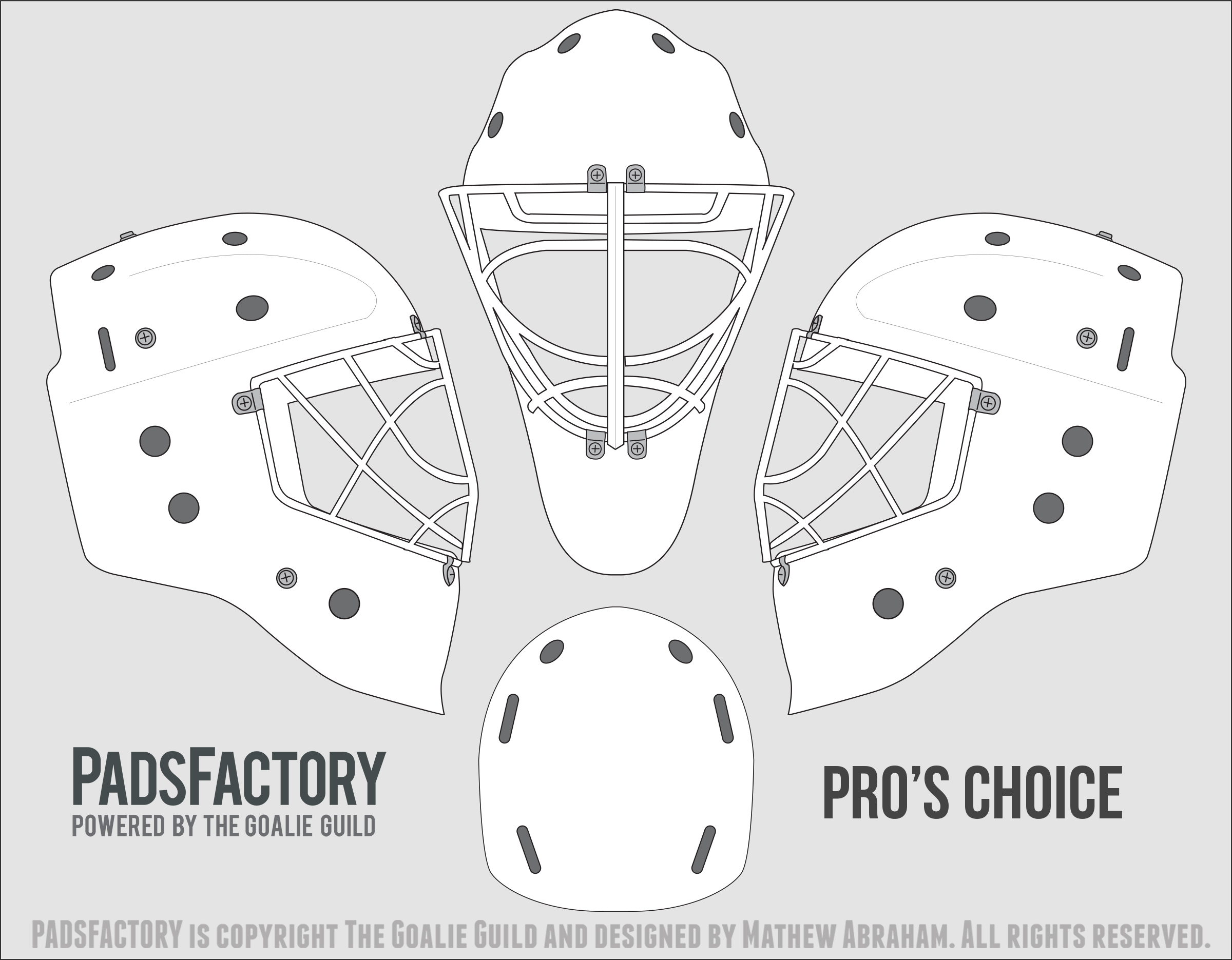 goalie mask template illustrator Mask Templates – The Goalie Archive